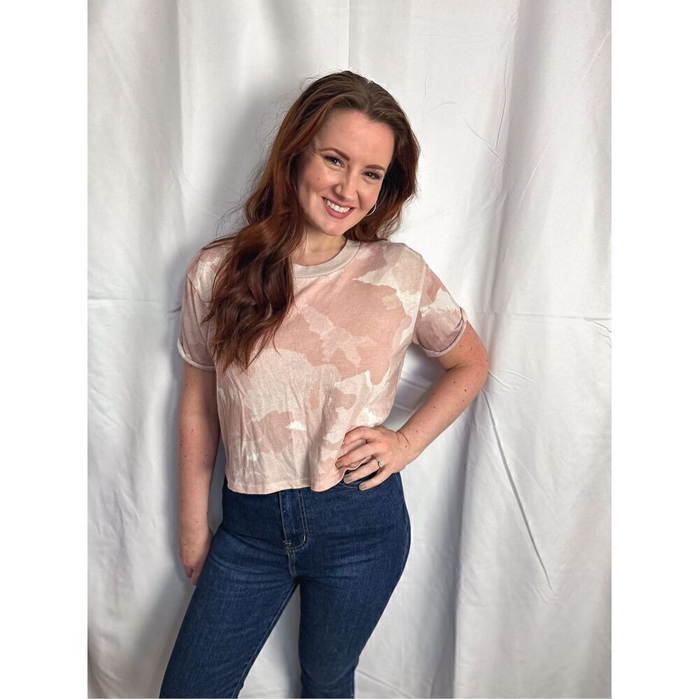 Alternative pink camo top